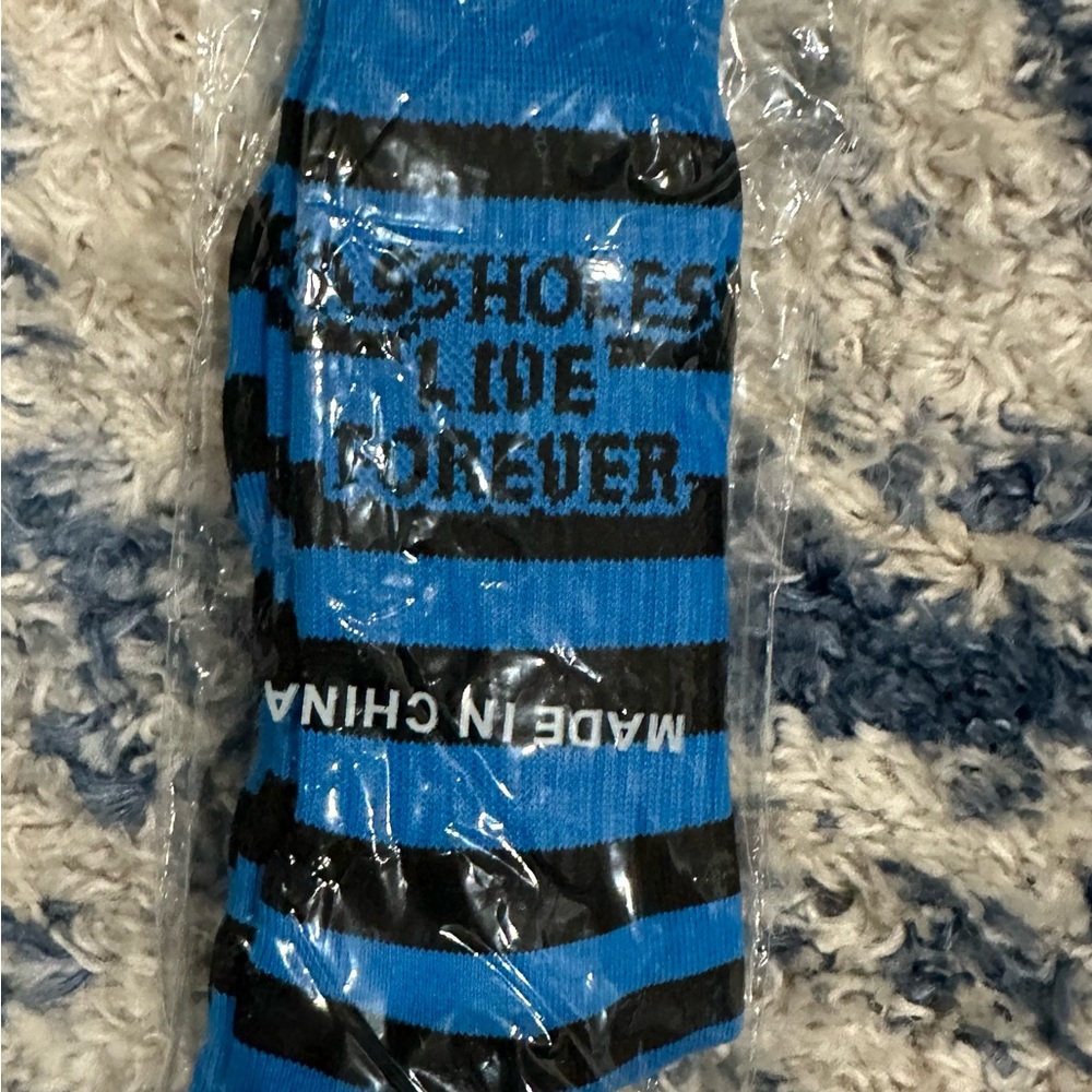 ALF Blue and Black Striped Men's Socks